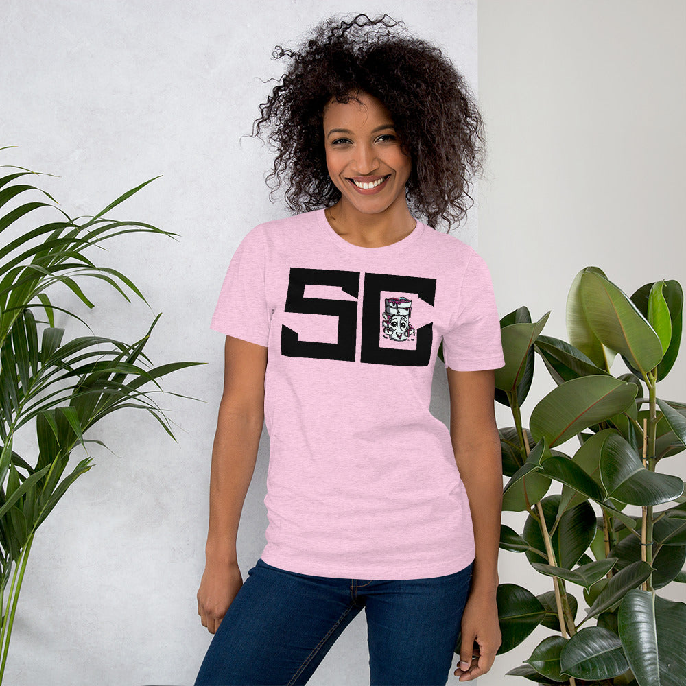 Black SC logo Unisex t-shirt