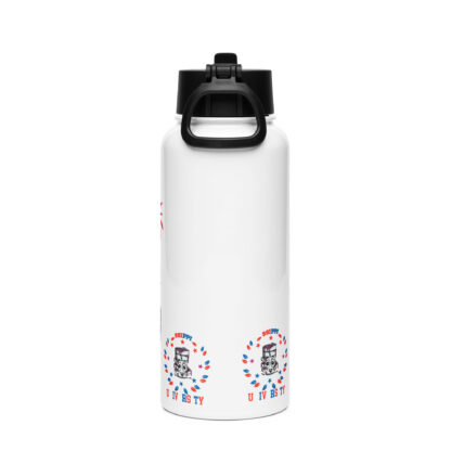 4th of July Double Cup Stainless steel water bottle with a straw lid - Image 2